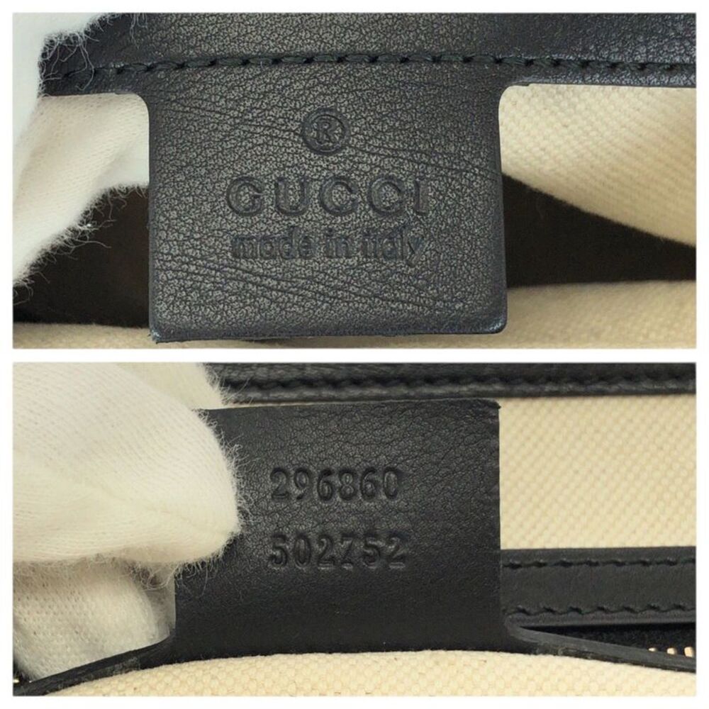 Gucci Bamboo Leather Handbag Black - Picture 4 of 10